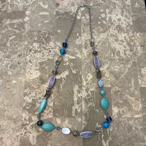 Premier - Blue & Purple Beaded Necklace, Cira 2010